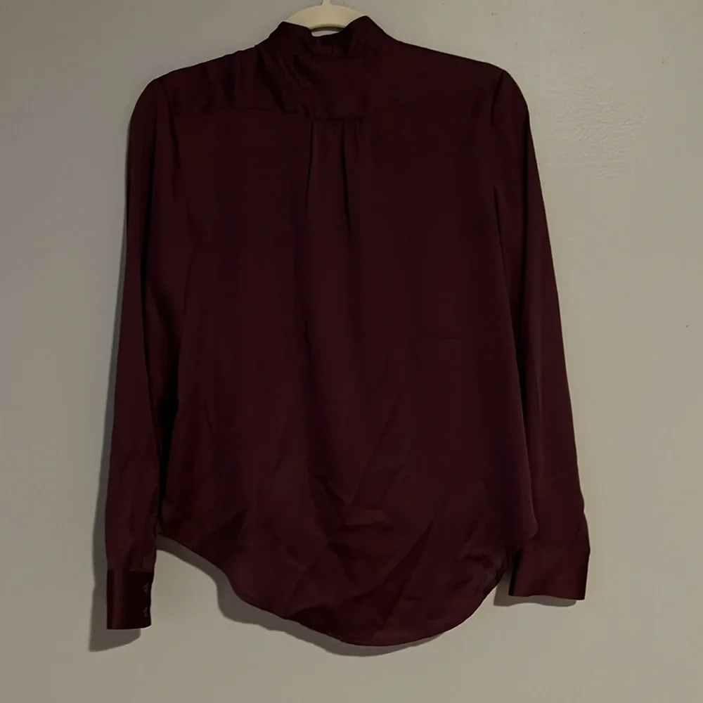 Apt 9 Purple Blouse Long Sleeve - Picture 6 of 9